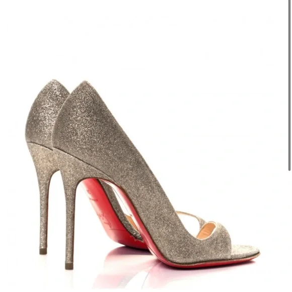 Christian Louboutin Toboggan 100 Glitter Mini - Picture 4 of 12
